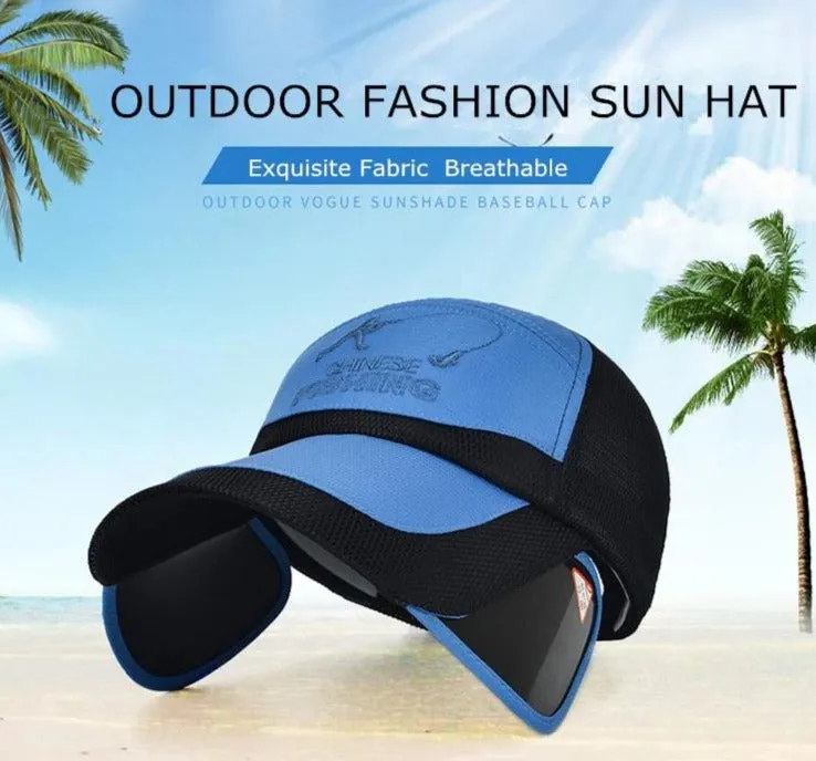 Summer Sun, Wide Brim Hats w/ UV Protective Visor