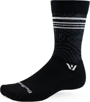 Swiftwick- PURSUIT Crew Hiking & Cycling Crew Socks, Durable, Merino Wool