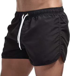 Tan Thru Swimwear Men Spring Surfing and Summer Splicing Swimming and Men's Men's Board Shorts Swim Trunks