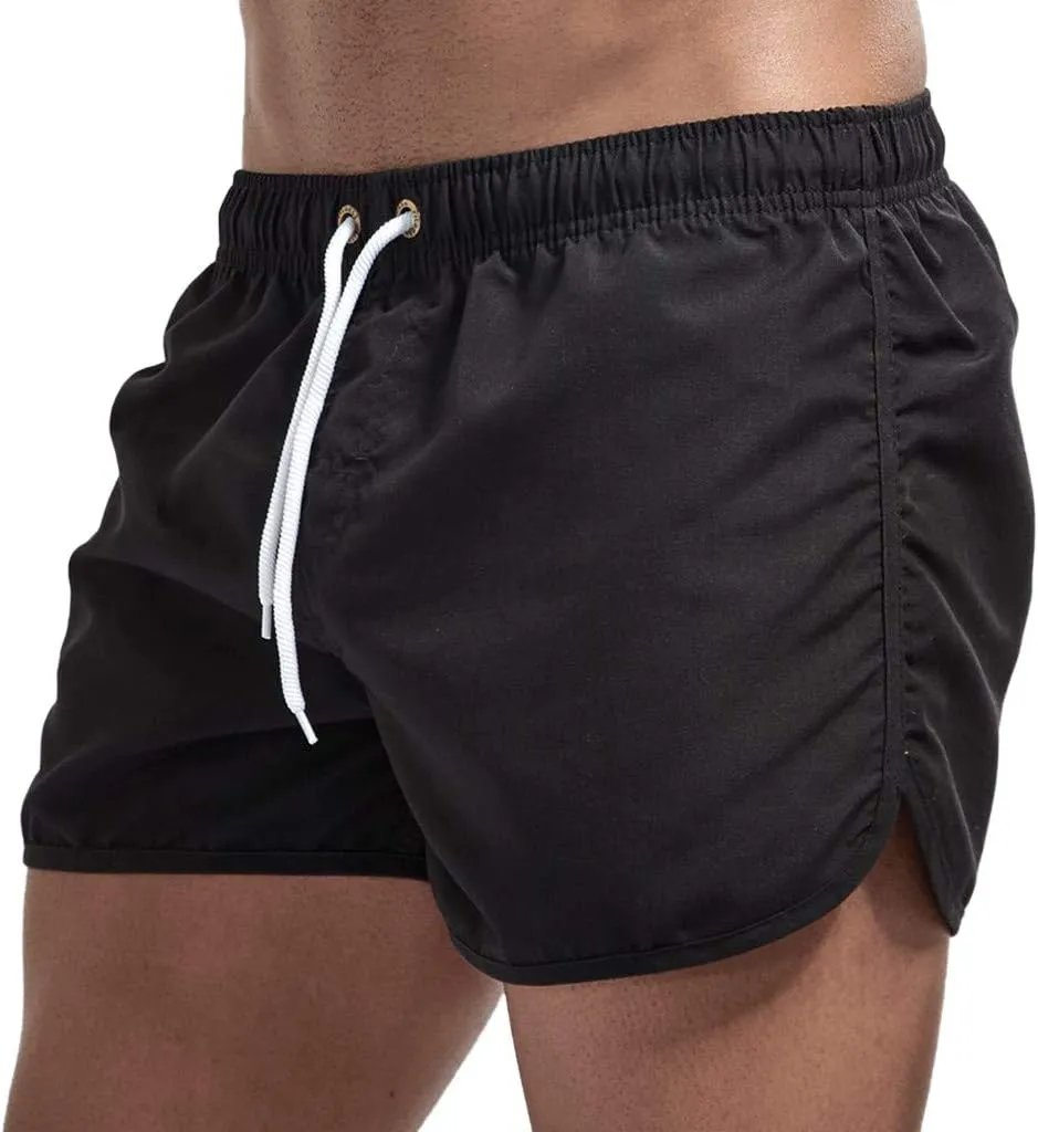 Tan Thru Swimwear Men Spring Surfing and Summer Splicing Swimming and Men's Men's Board Shorts Swim Trunks
