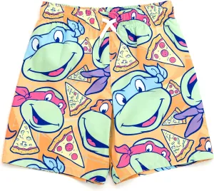 Teenage Mutant Ninja Turtles UPF 50  Swim Trunks Toddler to Big Kid Sizes (3T - 8)