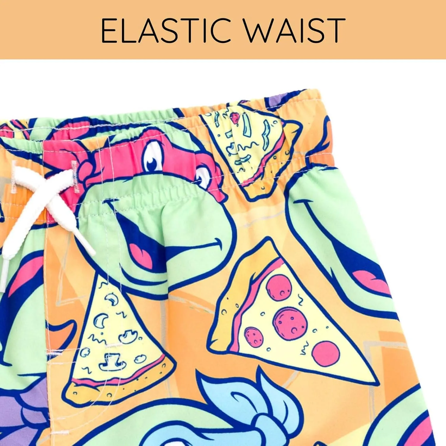 Teenage Mutant Ninja Turtles UPF 50  Swim Trunks Toddler to Big Kid Sizes (3T - 8)