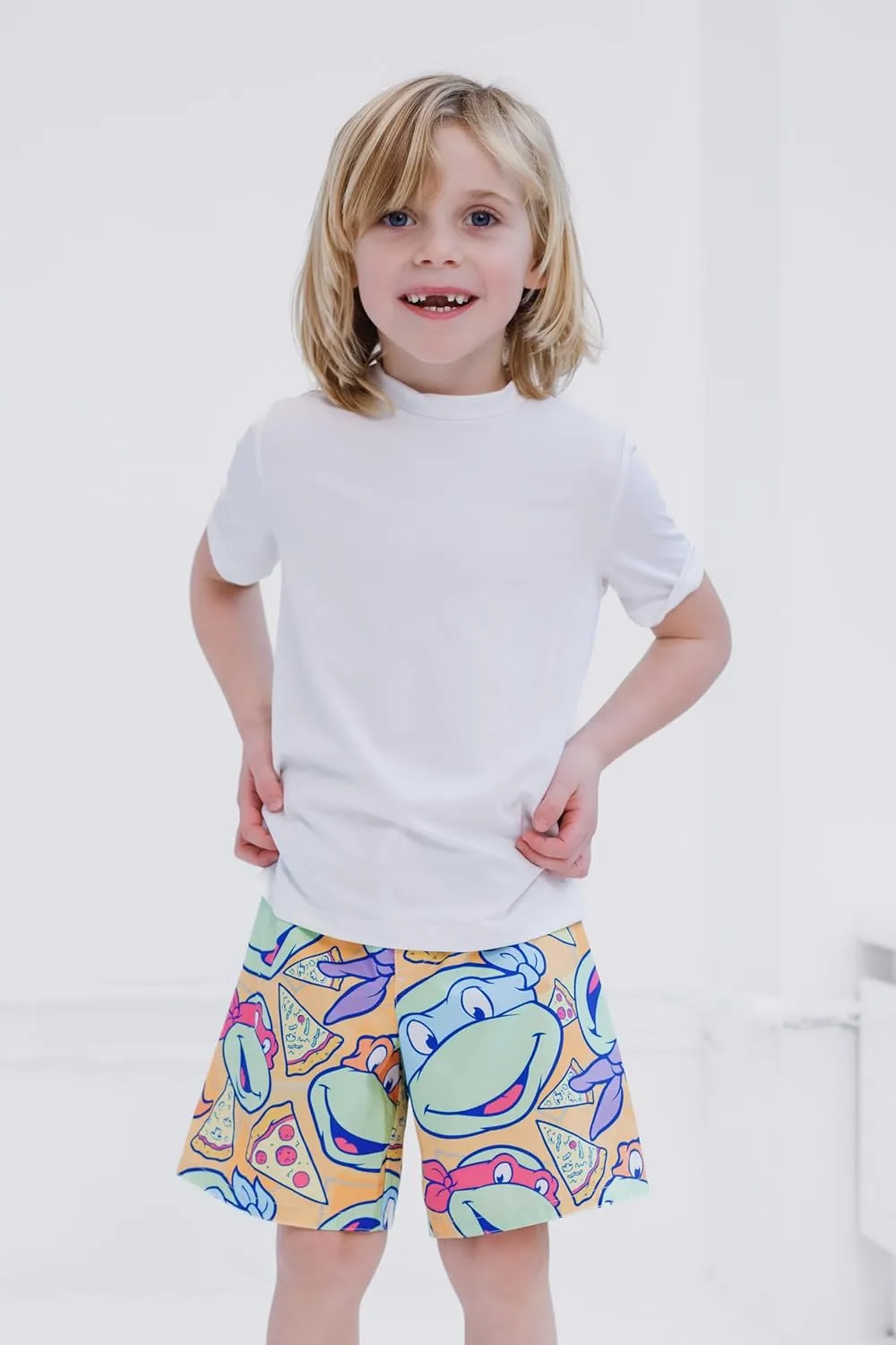 Teenage Mutant Ninja Turtles UPF 50  Swim Trunks Toddler to Big Kid Sizes (3T - 8)
