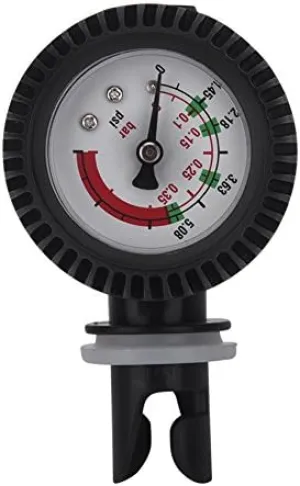 VGEBY1 M1768 Nylon Inflatable Boat Air Pressure Gauge Barometer for Kayak Raft Black