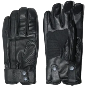 WCC - GRUNGE LEATHER RIDING GLOVE - Black