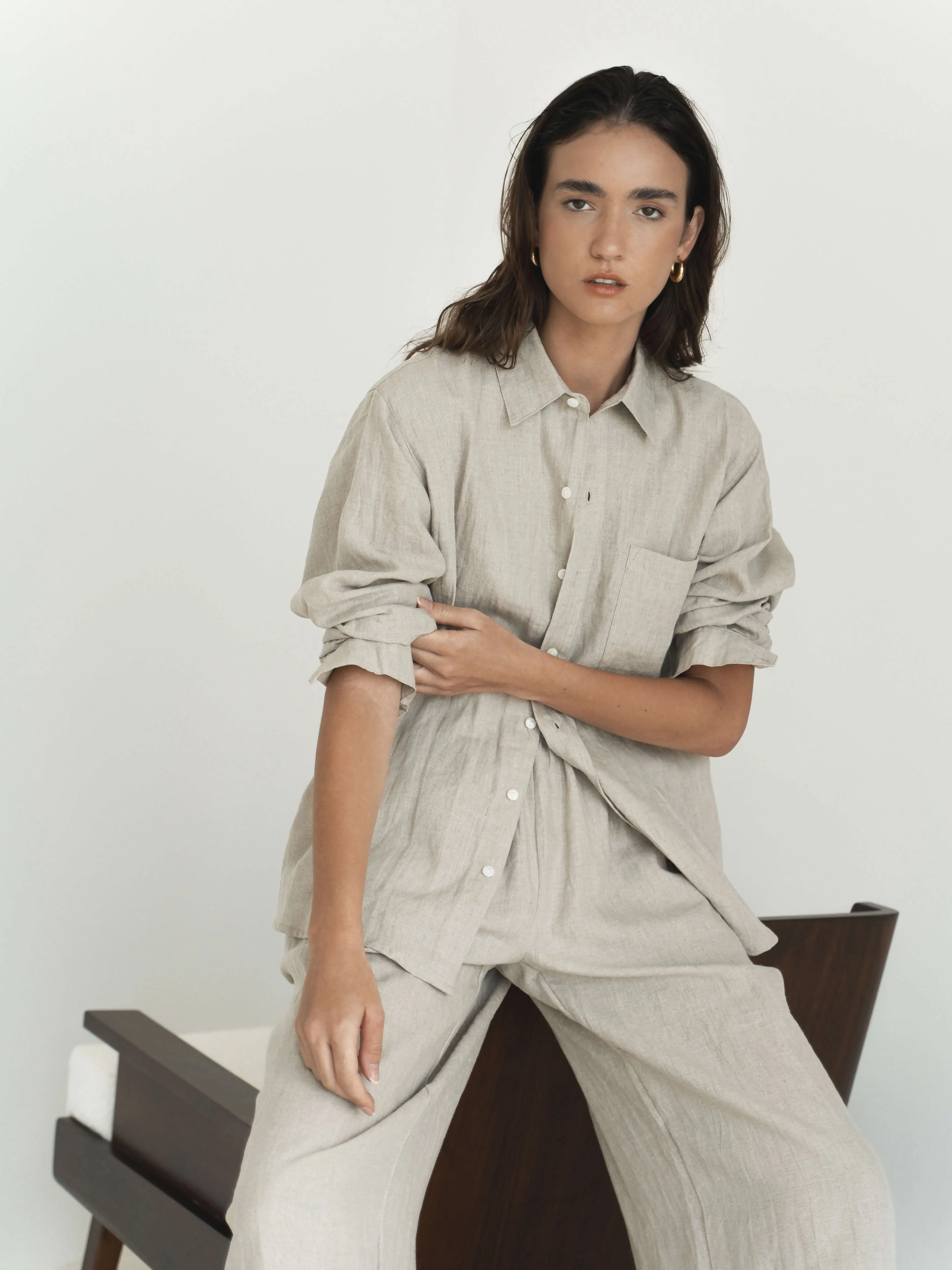 Wide Leg Linen Pants