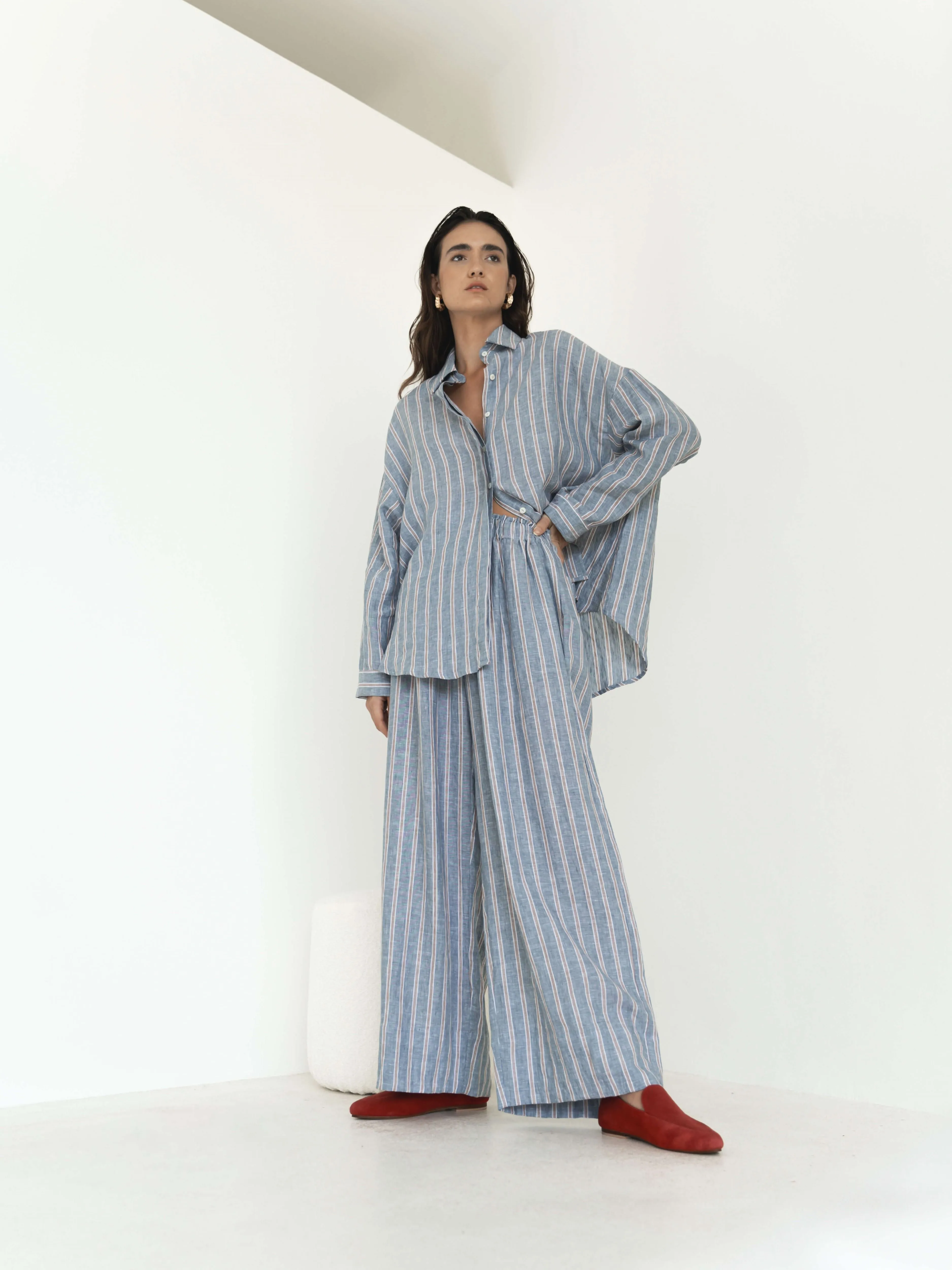 Wide Leg Linen Pants