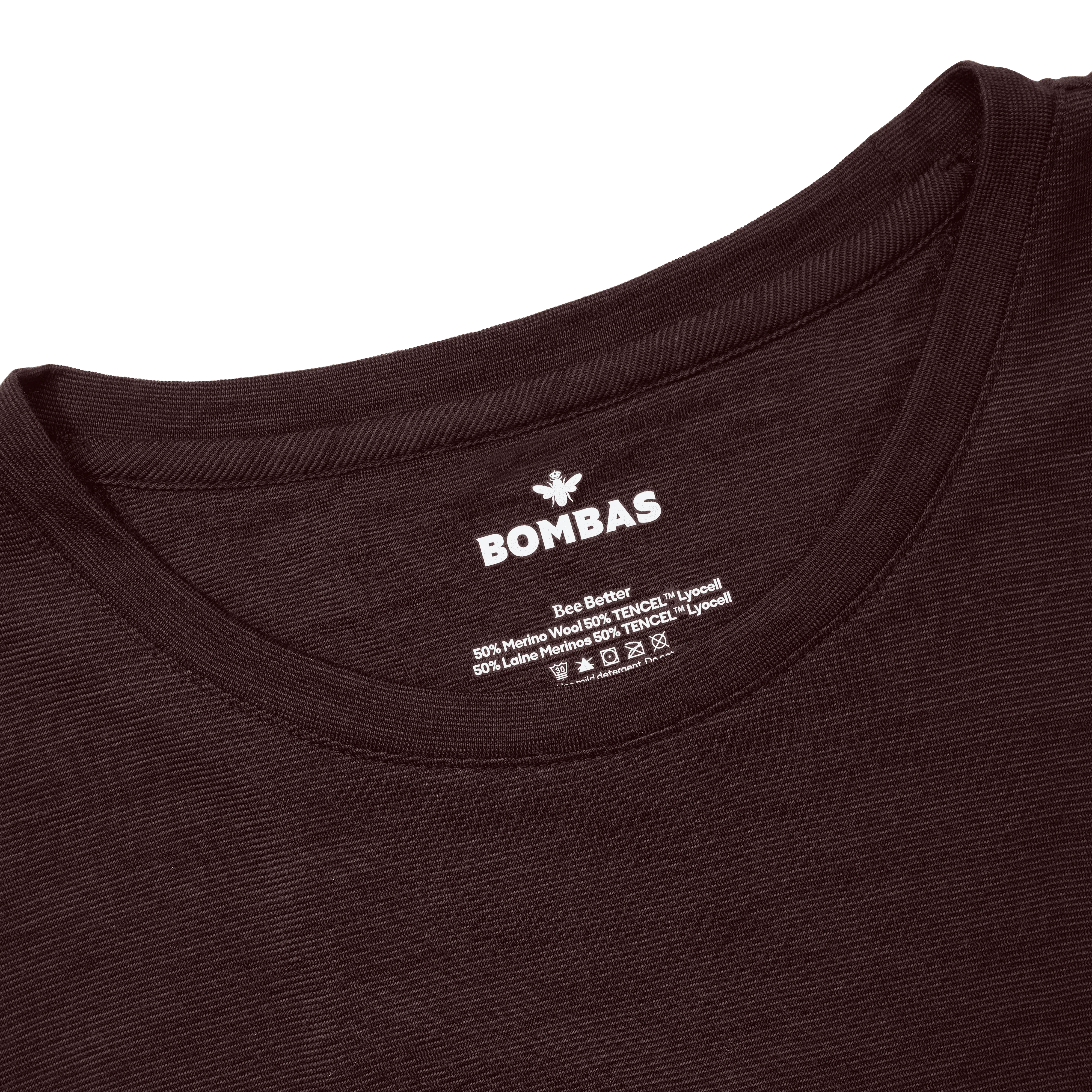 Women's Merino Wool Blend Crew Neck Long Sleeve T-Shirt