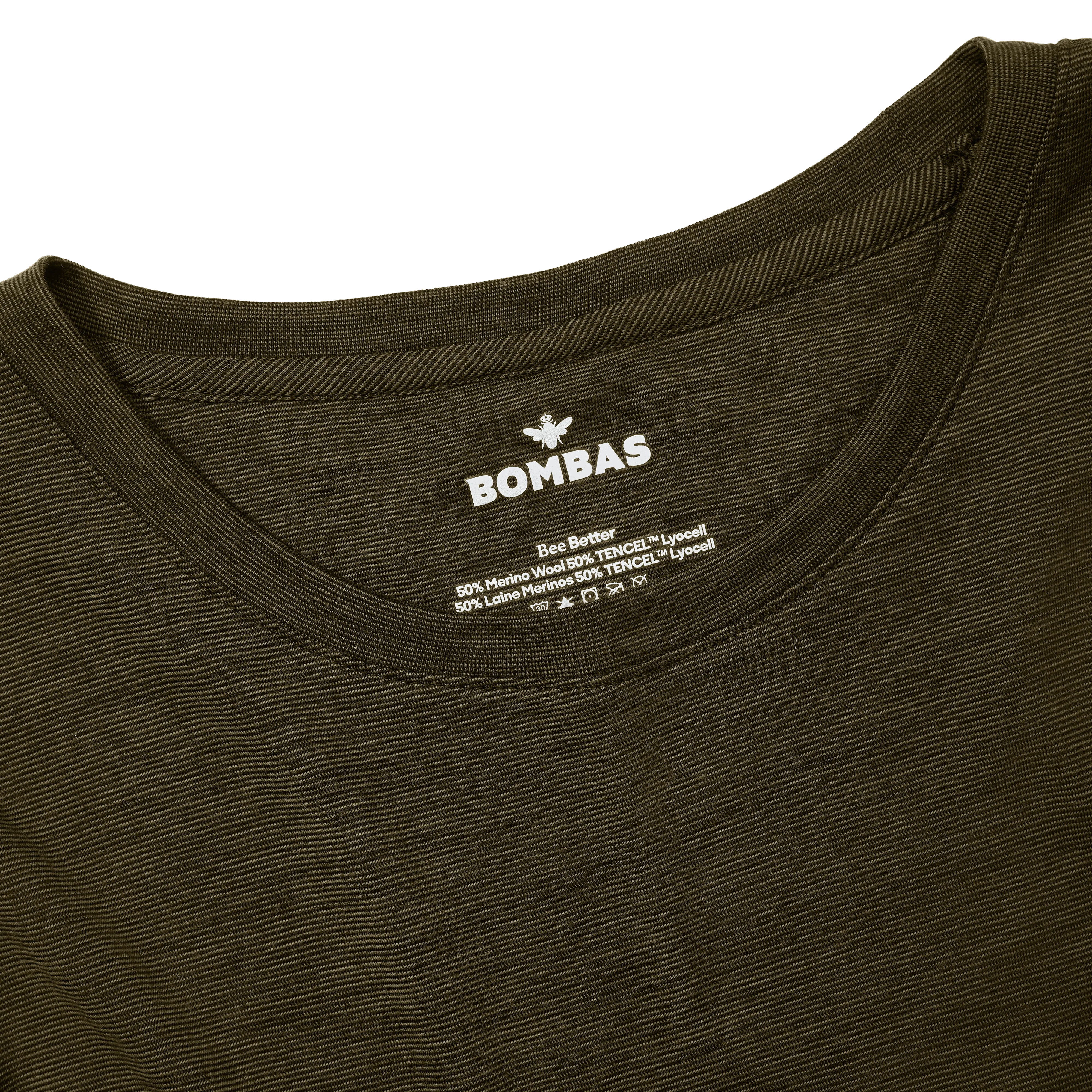 Women's Merino Wool Blend Crew Neck Long Sleeve T-Shirt