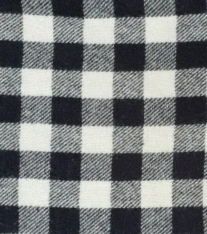 Wool | 60"  Black/Light Gray Check